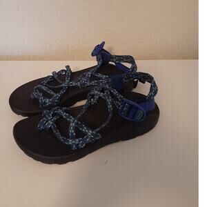 Chaco Z2 Ladies Blue Green Hiking Outdoor Walking Strappy Sandals size 9